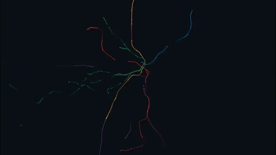 MBTA Peak Flow Visualization Sample